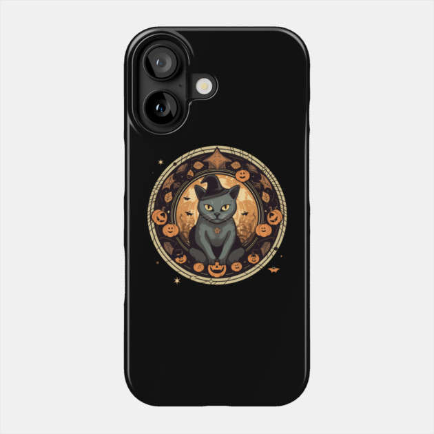 American Shorthair Cat Halloween, Cat Lover Phone Case by logiamerch