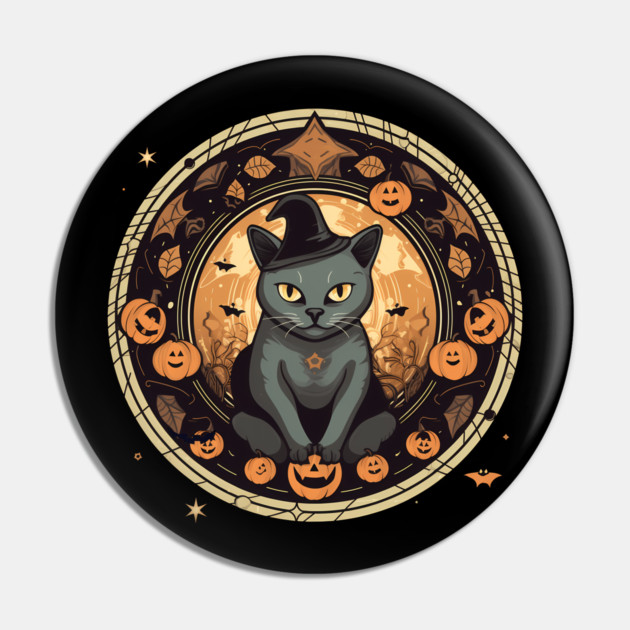 American Shorthair Cat Halloween, Cat Lover Pin by logiamerch