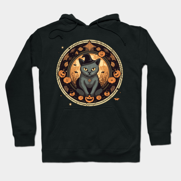 American Shorthair Cat Halloween, Cat Lover Hoodie by logiamerch