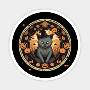 American Shorthair Cat Halloween, Cat Lover Magnet