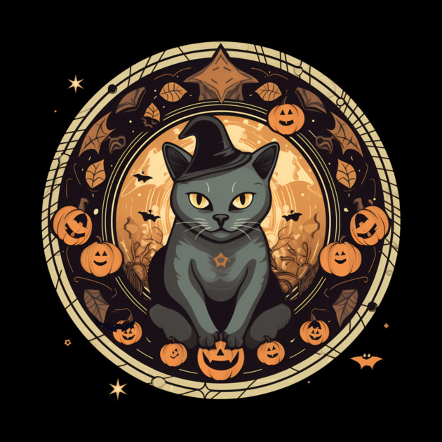 American Shorthair Cat Halloween, Cat Lover by logiamerch