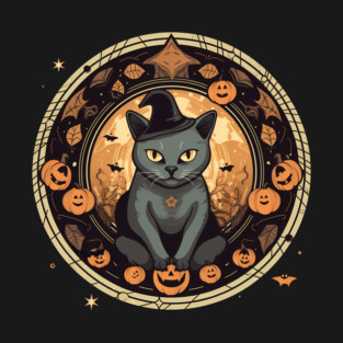 American Shorthair Cat Halloween, Cat Lover T-Shirt