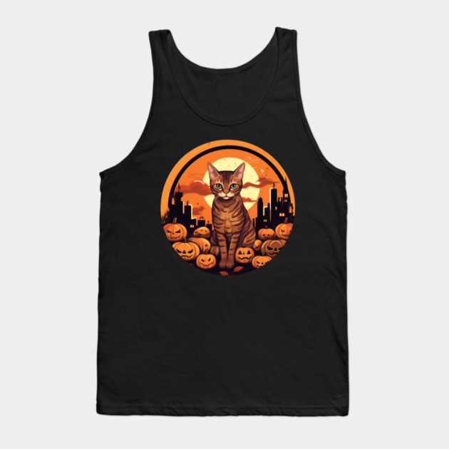 Bengal Cat Halloween, Cat Lover Tank Top by logiamerch