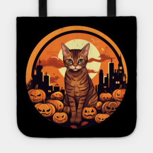 Bengal Cat Halloween, Cat Lover Tote