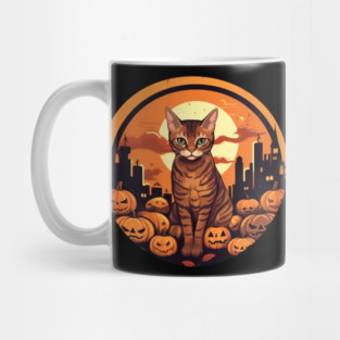 Bengal Cat Halloween, Cat Lover Mug