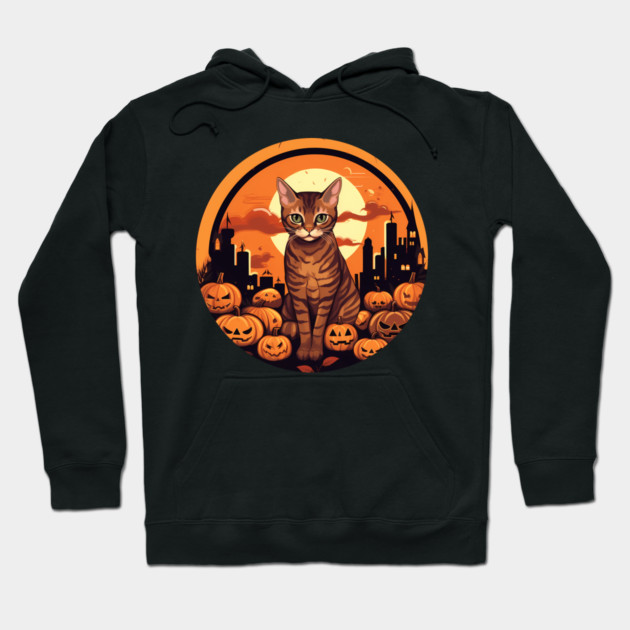 Bengal Cat Halloween, Cat Lover Hoodie by logiamerch