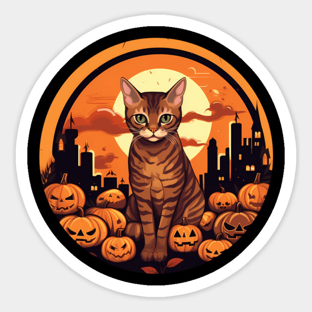 Bengal Cat Halloween, Cat Lover Magnet by logiamerch
