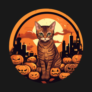Bengal Cat Halloween, Cat Lover T-Shirt