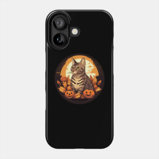 Bengal Cat Halloween, Cat Lover Phone Case