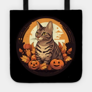 Bengal Cat Halloween, Cat Lover Tote