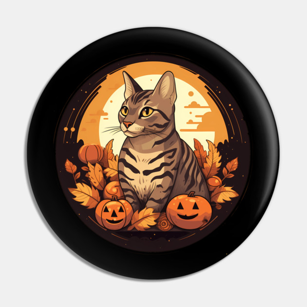 Bengal Cat Halloween, Cat Lover Pin by logiamerch