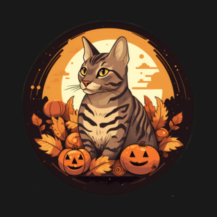 Bengal Cat Halloween, Cat Lover T-Shirt