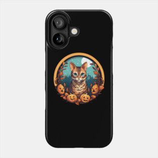 Bengal Cat Halloween, Cat Lover Phone Case