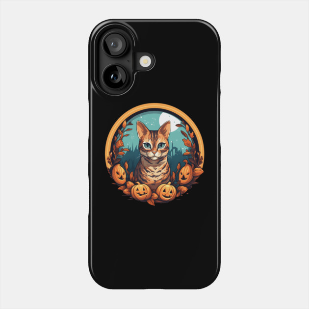 Bengal Cat Halloween, Cat Lover Phone Case by logiamerch