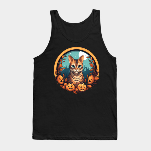 Bengal Cat Halloween, Cat Lover Tank Top by logiamerch