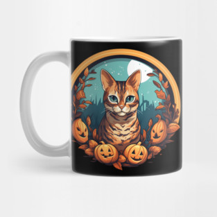 Bengal Cat Halloween, Cat Lover Mug