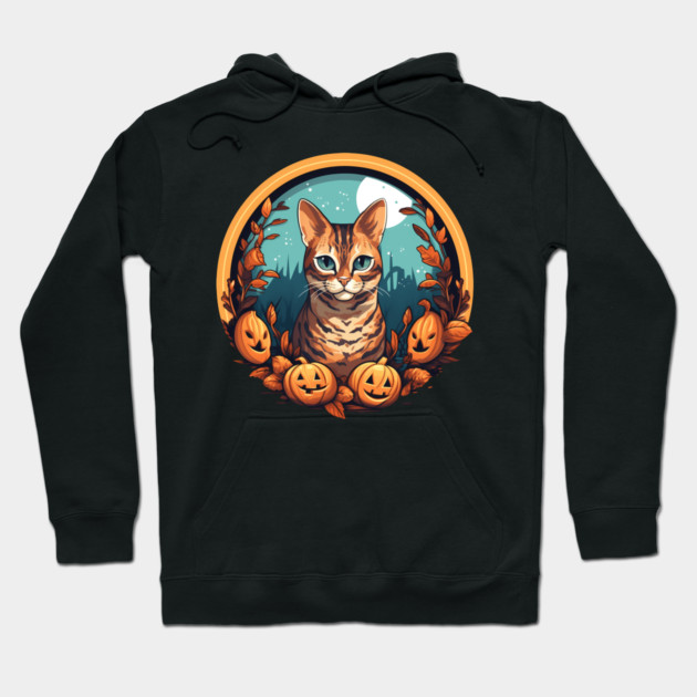 Bengal Cat Halloween, Cat Lover Hoodie by logiamerch