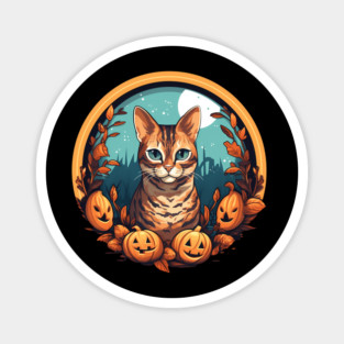 Bengal Cat Halloween, Cat Lover Magnet