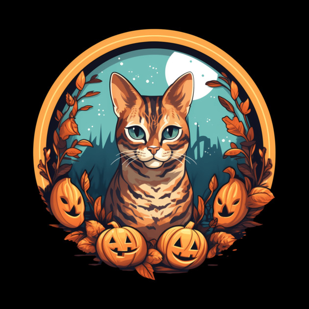 Bengal Cat Halloween, Cat Lover by logiamerch