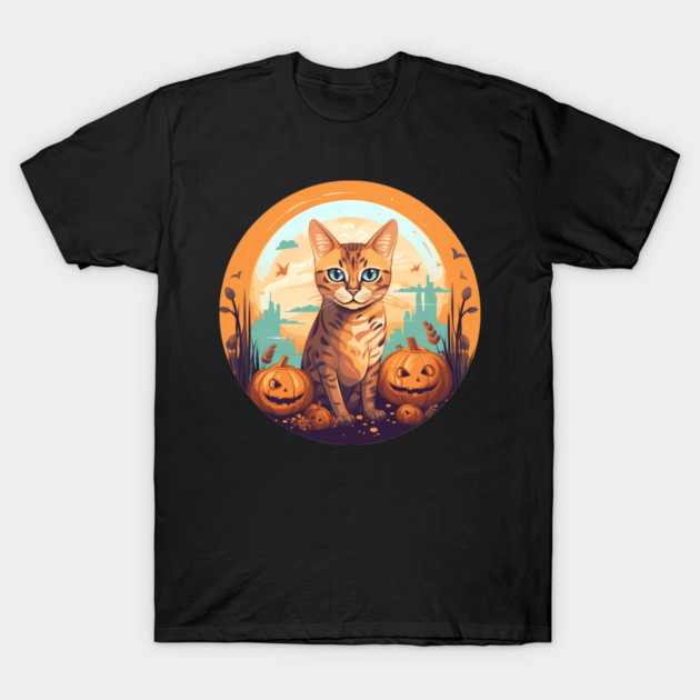 Bengal Cat Halloween, Cat Lover T-Shirt by logiamerch