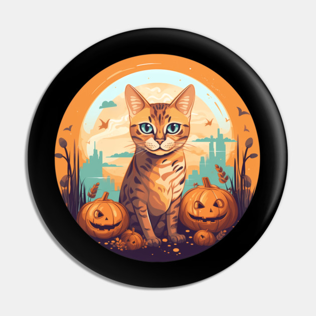 Bengal Cat Halloween, Cat Lover Pin by logiamerch