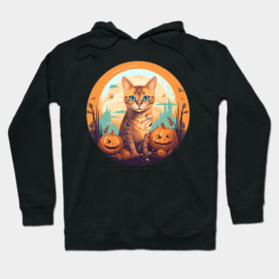Bengal Cat Halloween, Cat Lover Hoodie