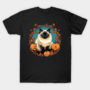 Birman Cat Halloween, Cat Lover T-Shirt