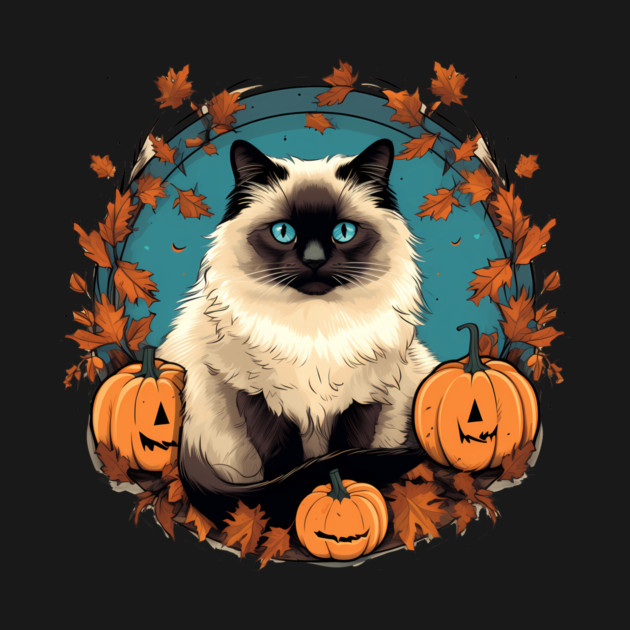 Birman Cat Halloween, Cat Lover by logiamerch