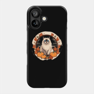 Birman Cat Halloween, Cat Lover Phone Case