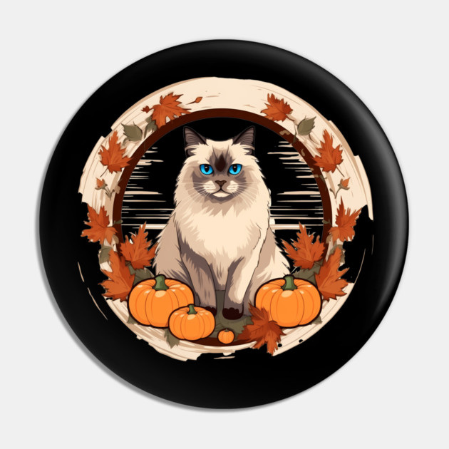 Birman Cat Halloween, Cat Lover Pin by logiamerch