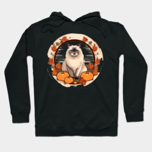 Birman Cat Halloween, Cat Lover Hoodie
