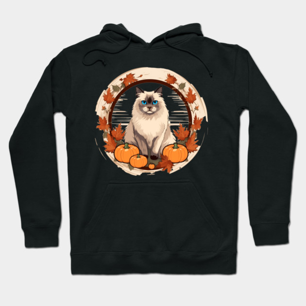 Birman Cat Halloween, Cat Lover Hoodie by logiamerch