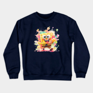 SPONGEBOB COLOR SPLASH Crewneck Sweatshirt