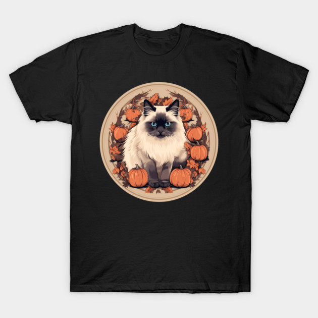 Birman Cat Halloween, Cat Lover T-Shirt by logiamerch