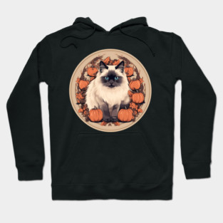Birman Cat Halloween, Cat Lover Hoodie