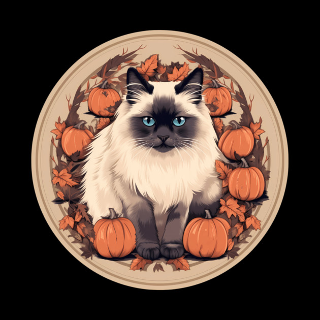 Birman Cat Halloween, Cat Lover by logiamerch