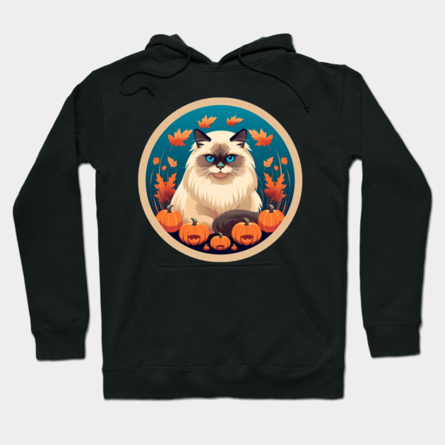 Birman Cat Halloween, Cat Lover Hoodie by logiamerch