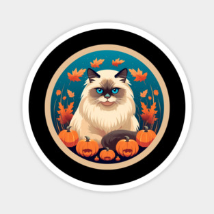 Birman Cat Halloween, Cat Lover Magnet