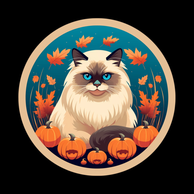 Birman Cat Halloween, Cat Lover by logiamerch