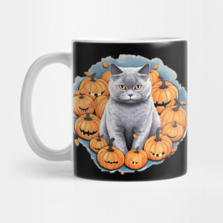 British Shorthair Cat Halloween, Cat Lover Mug