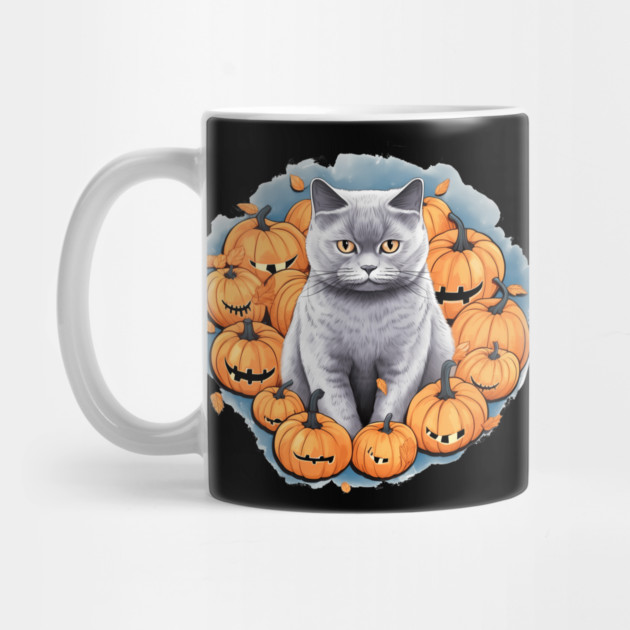 British Shorthair Cat Halloween, Cat Lover by logiamerch