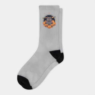 British Shorthair Cat Halloween, Cat Lover Socks