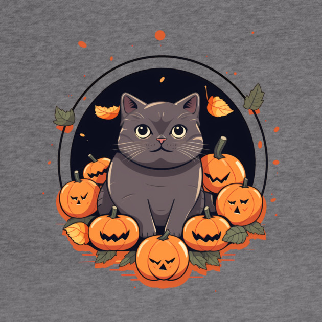 British Shorthair Cat Halloween, Cat Lover by logiamerch