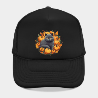 British Shorthair Cat Halloween, Cat Lover Hat