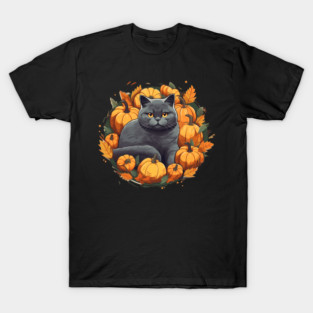 British Shorthair Cat Halloween, Cat Lover T-Shirt