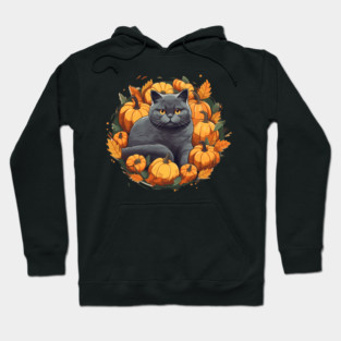 British Shorthair Cat Halloween, Cat Lover Hoodie