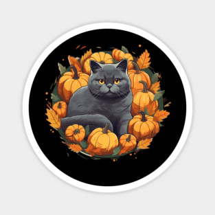 British Shorthair Cat Halloween, Cat Lover Magnet