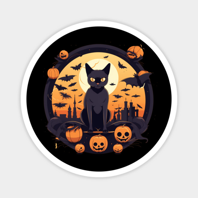 Burmese Cat Halloween, Cat Lover Magnet by logiamerch