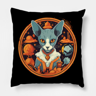 Cornish Rex Cat Halloween, Cat Lover Pillow