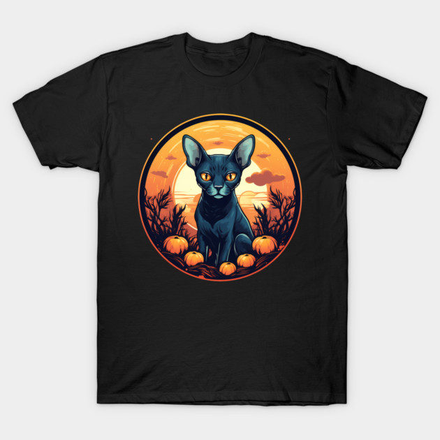 Cornish Rex Cat Halloween, Cat Lover T-Shirt by logiamerch
